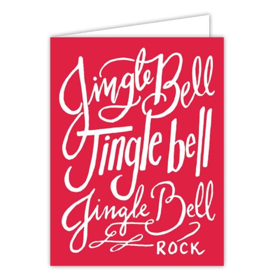 Invitations Rosanne Beck | Jingle Bell Jingle Bell Jingle Bell Rock Greeting Card