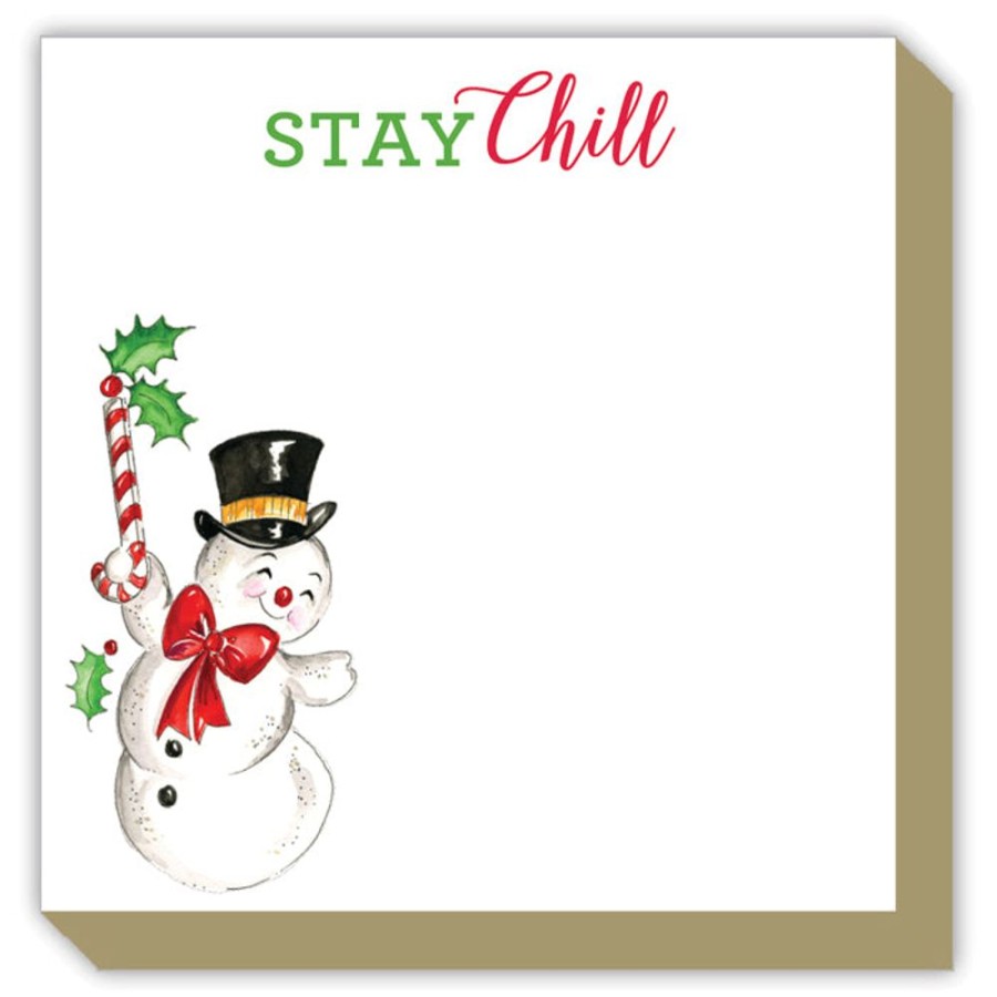 Invitations Rosanne Beck | Stay Chill Handpainted Snowman Luxe Pad