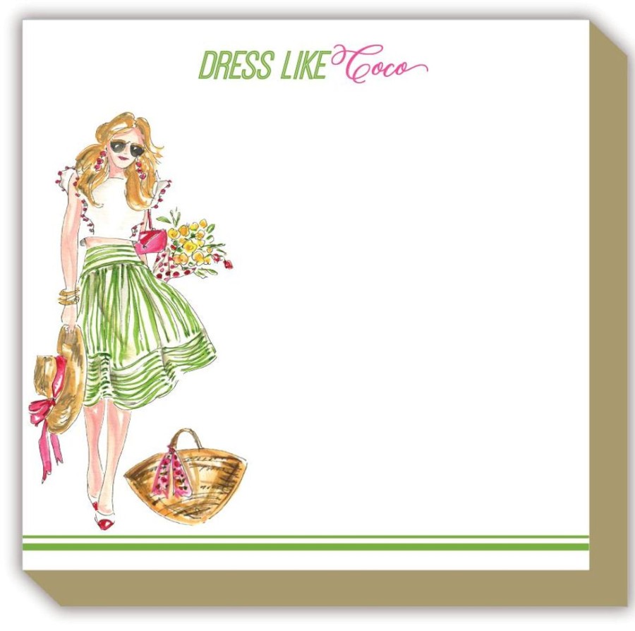 Notes & Pads Rosanne Beck | Dress Like Coco Fashionista Luxe Notepad