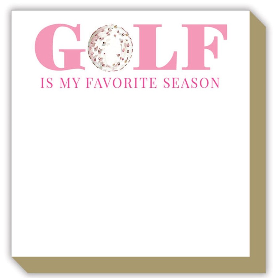 Notes & Pads Rosanne Beck | Pink Golf Is My Favorite Season Luxe Notepad