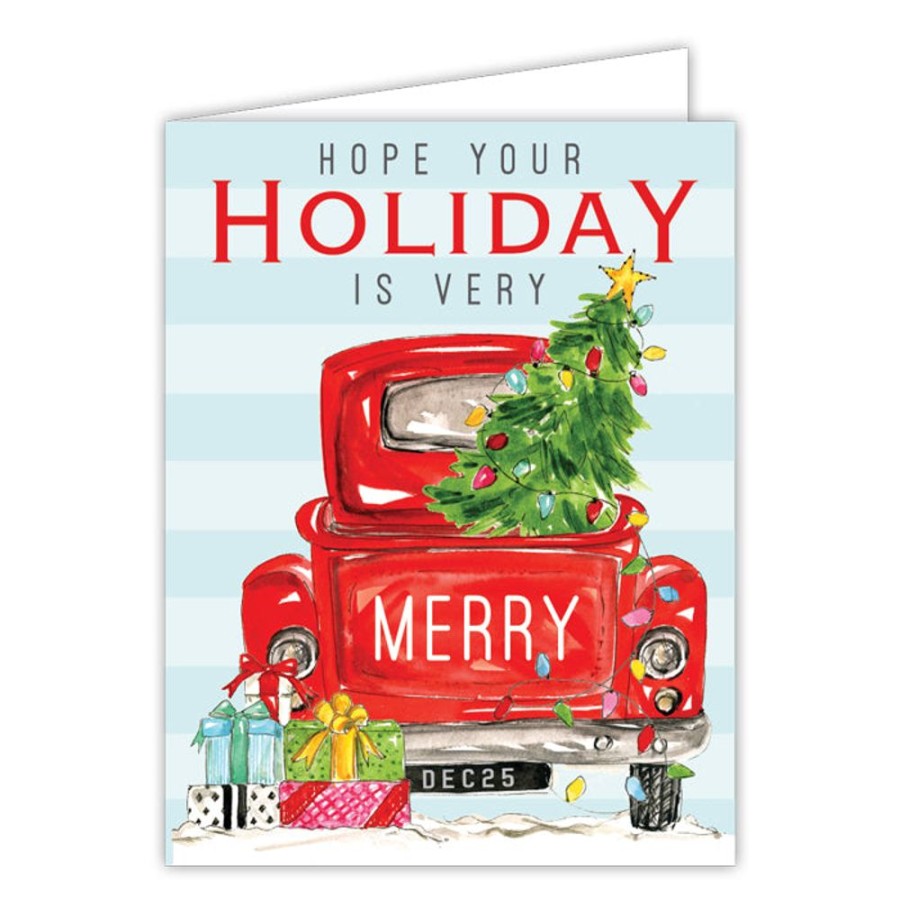 Seasonal Rosanne Beck | Vintage Car Greeting Card