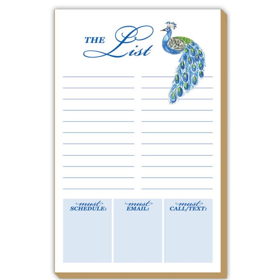 Notes & Pads Rosanne Beck | Peacock The List Luxe Large Pad