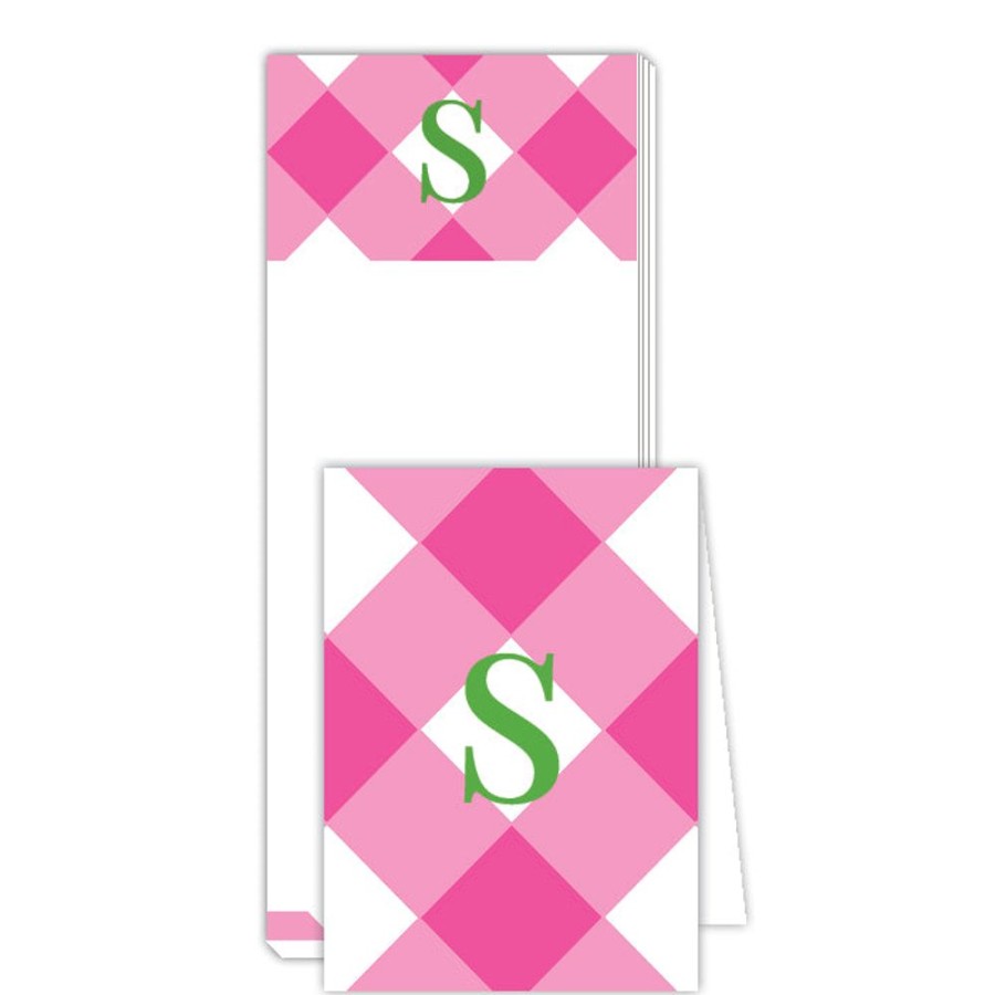 Monograms Rosanne Beck | Buffalo Check S Notepad | Noteset