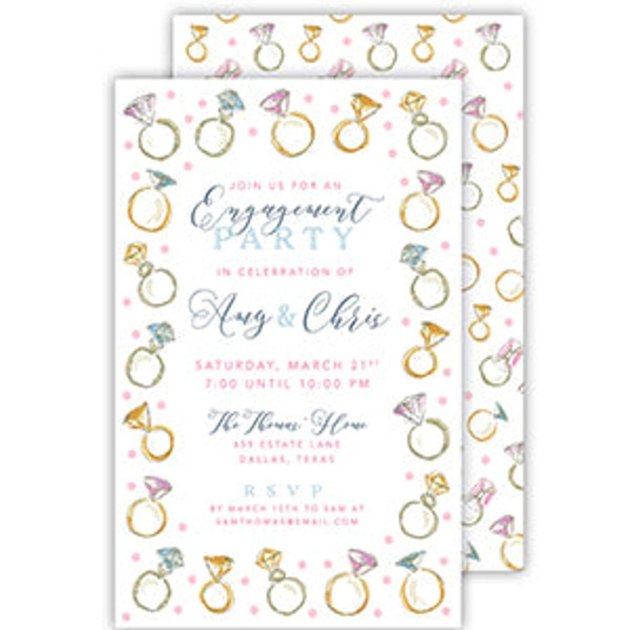 Invitations Rosanne Beck | Engagement Rings Large Flat Invitation