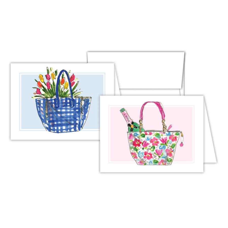 Notes & Pads Rosanne Beck | Blue Tote - Pink Tote Stationery Set