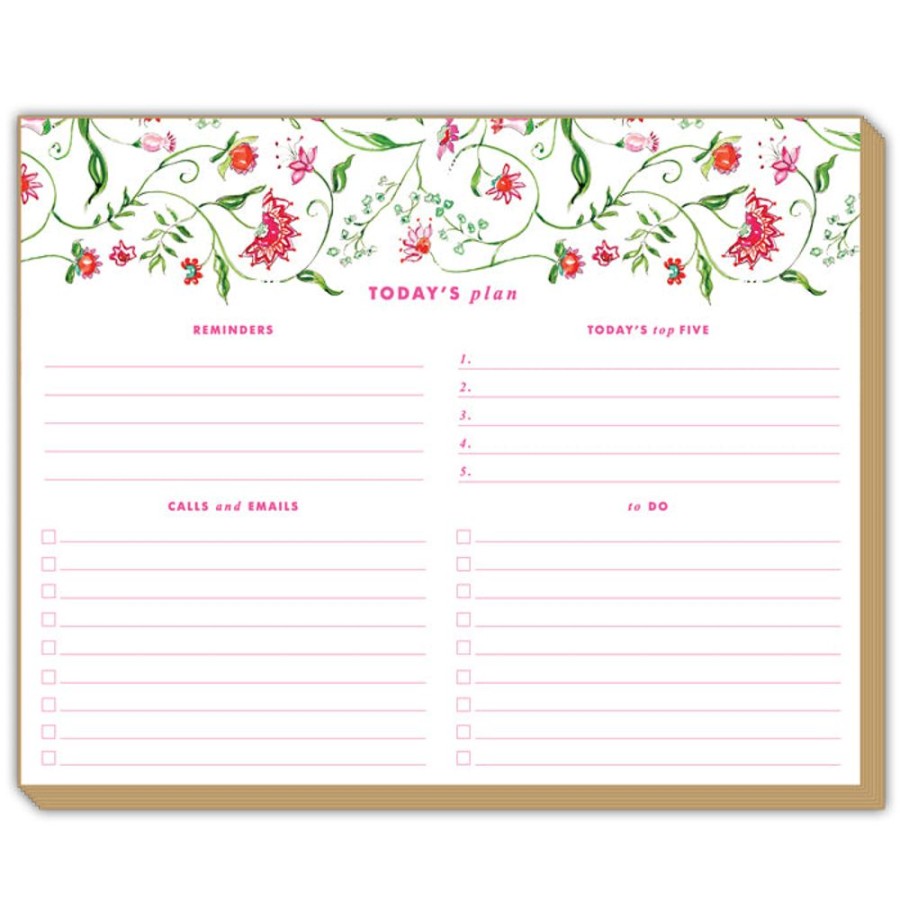 Notes & Pads Rosanne Beck | Mixed Floral Pink Luxe Planner