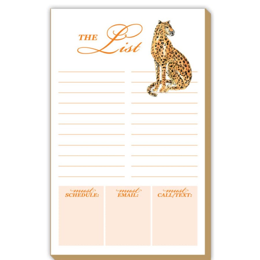 Notes & Pads Rosanne Beck | Cheetah The List Luxe Large Pad