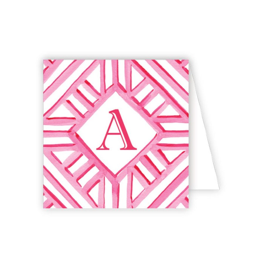 Monograms Rosanne Beck | Lattice Monogram A Enclosure Card