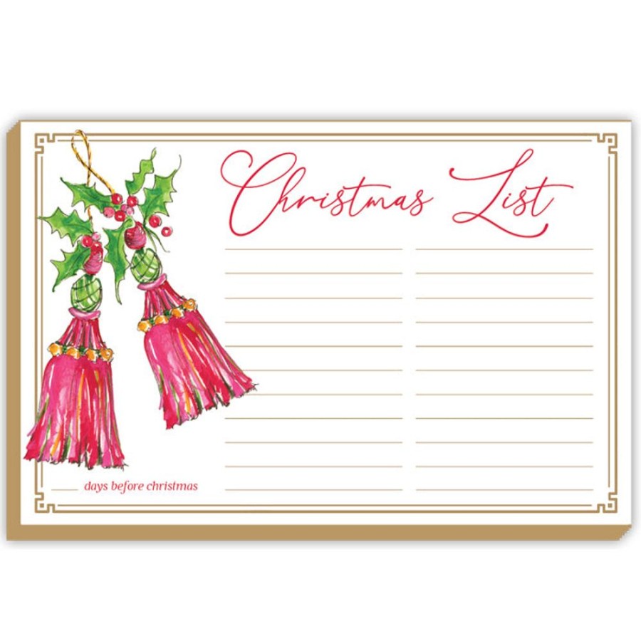 Seasonal Rosanne Beck | Holiday Tassels Luxe Large Pad