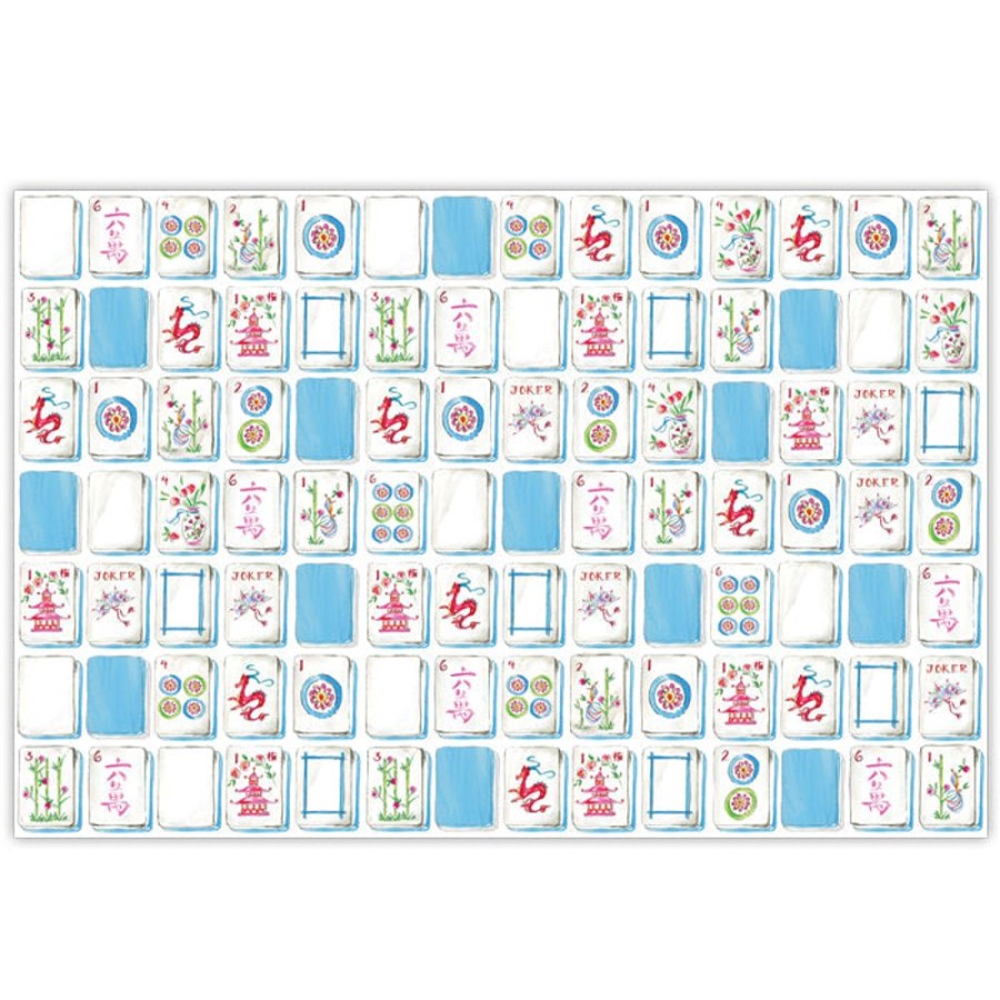 Home & Entertaining Rosanne Beck | Mahjong Tiles Assortment Paper Placemats