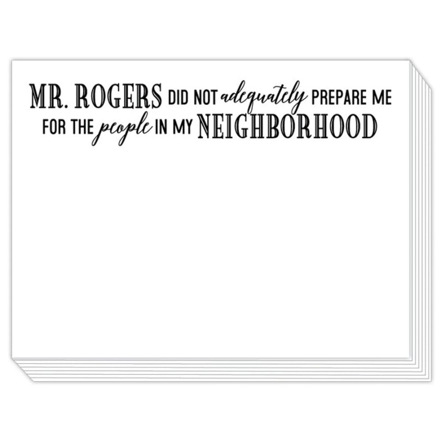 Notes & Pads Rosanne Beck | Mr. Rogers Did Not Adequatly Prepare Me Slab Pad