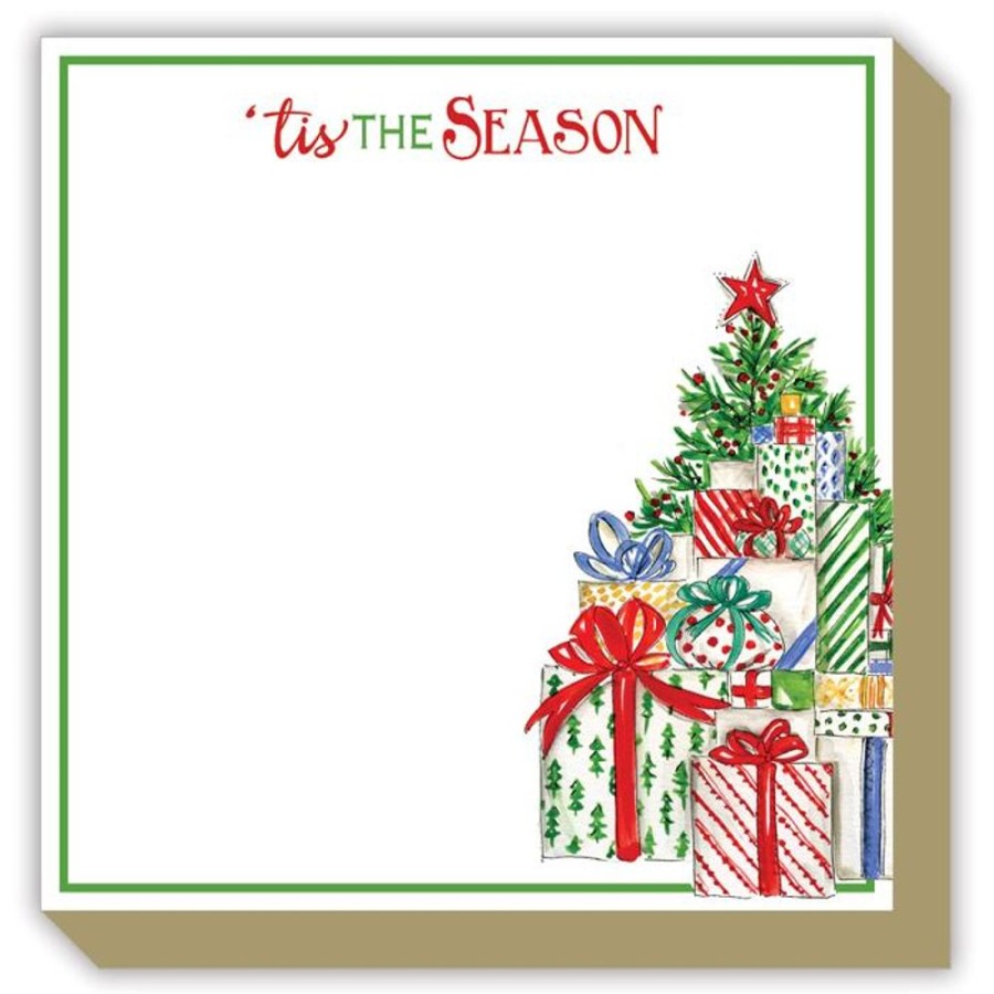 Seasonal Rosanne Beck | Handpainted Merry Christmas Tree Luxe Pad