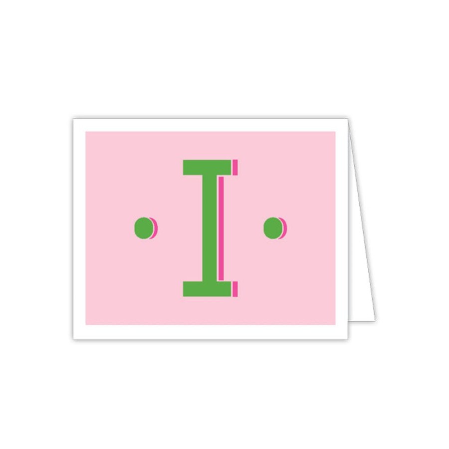 Monograms Rosanne Beck | Color Block Monogram I Folded Note