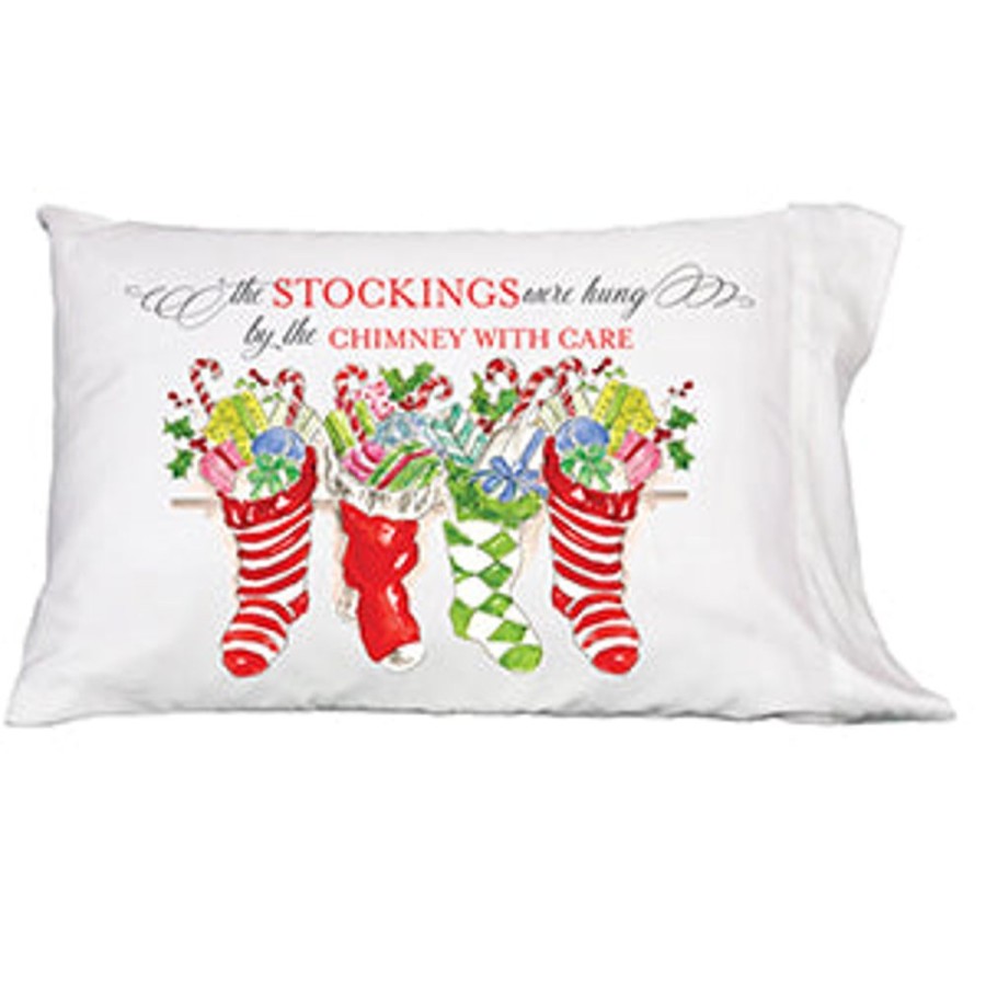 Seasonal Rosanne Beck | The Stockings Were Hung Pillowcase