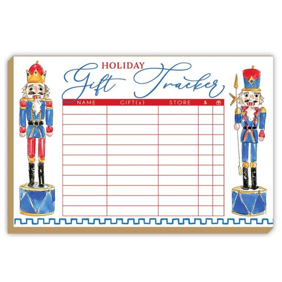 Invitations Rosanne Beck | Holiday Gift Tracker Nutcracker Duo Luxe Large Pad