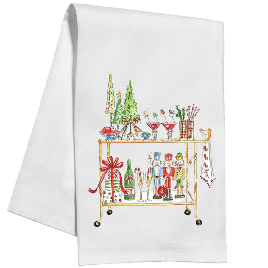 Seasonal Rosanne Beck | Holiday Bar Cart Kitchen Towel