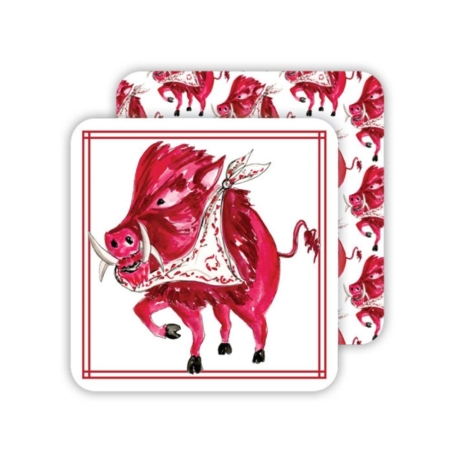 Seasonal Rosanne Beck | Razorback Paper Coasters