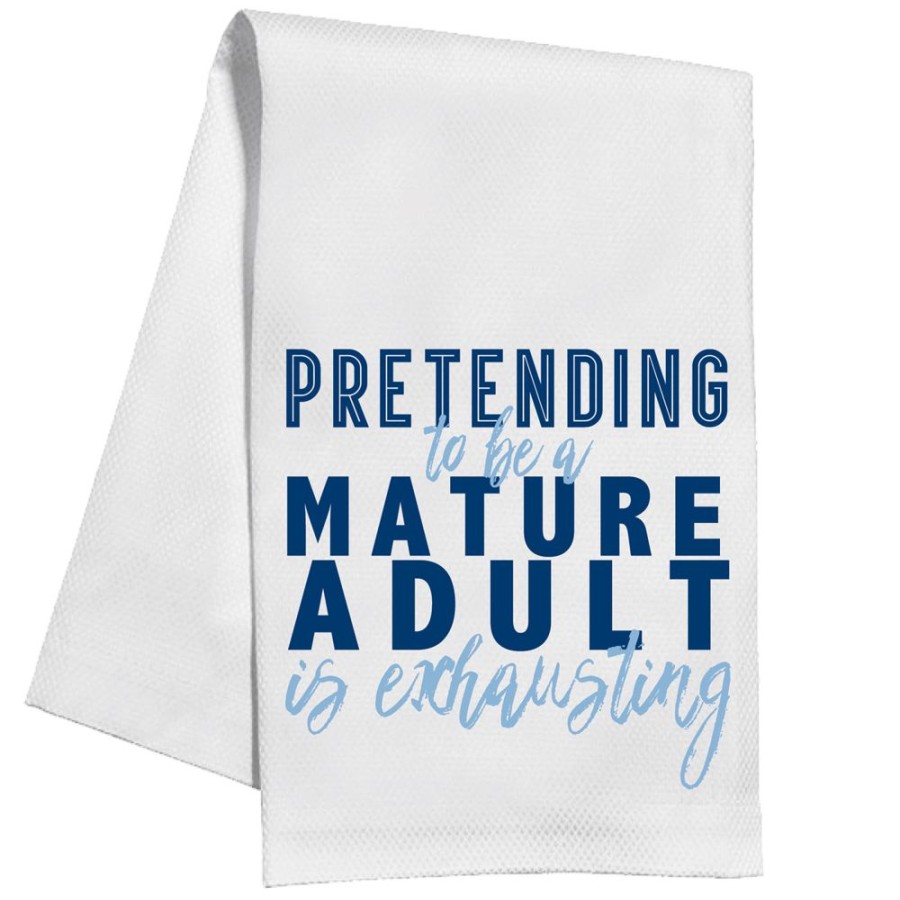 Home & Entertaining Rosanne Beck | Pretending To Be A Mature Adult Kitchen Towel