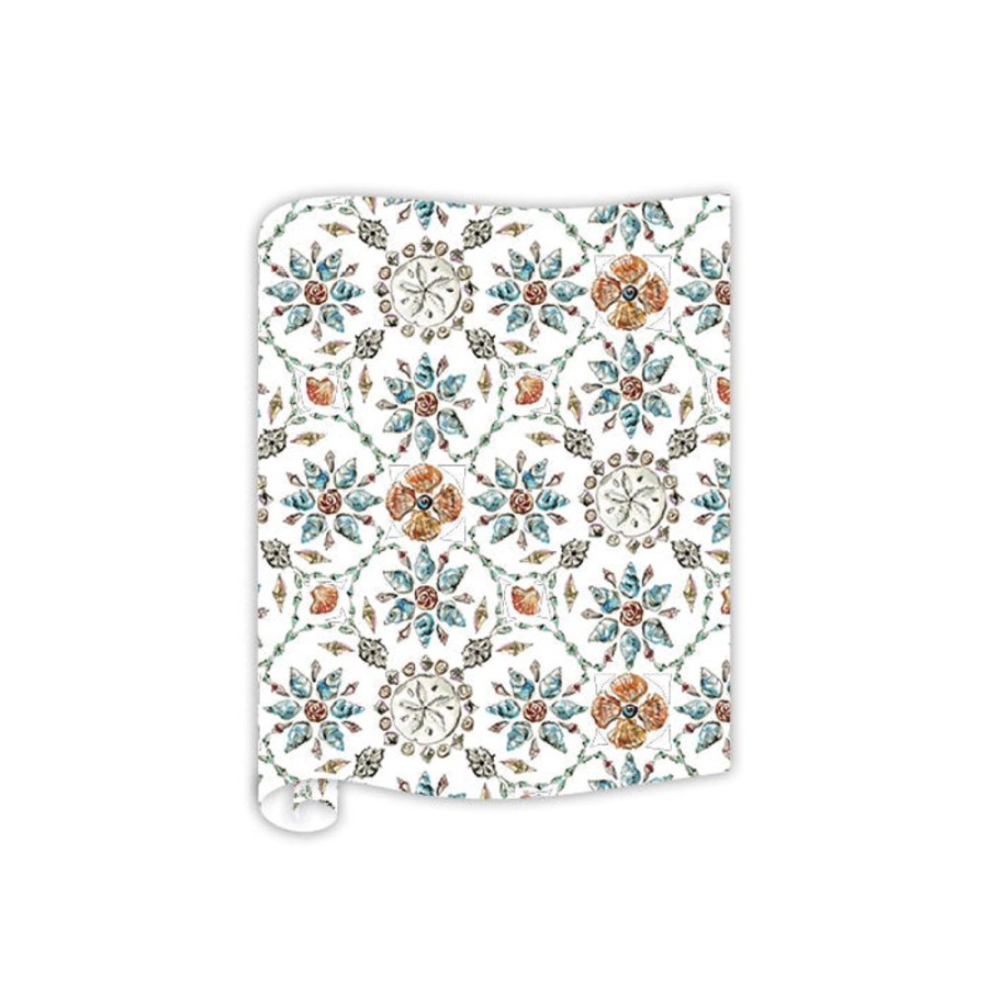 Home & Entertaining Rosanne Beck | Coastal Seashell Mosaic Table Runner