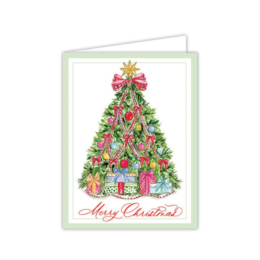 Seasonal Rosanne Beck | Traditional Tree Merry Christmas Greeting Card