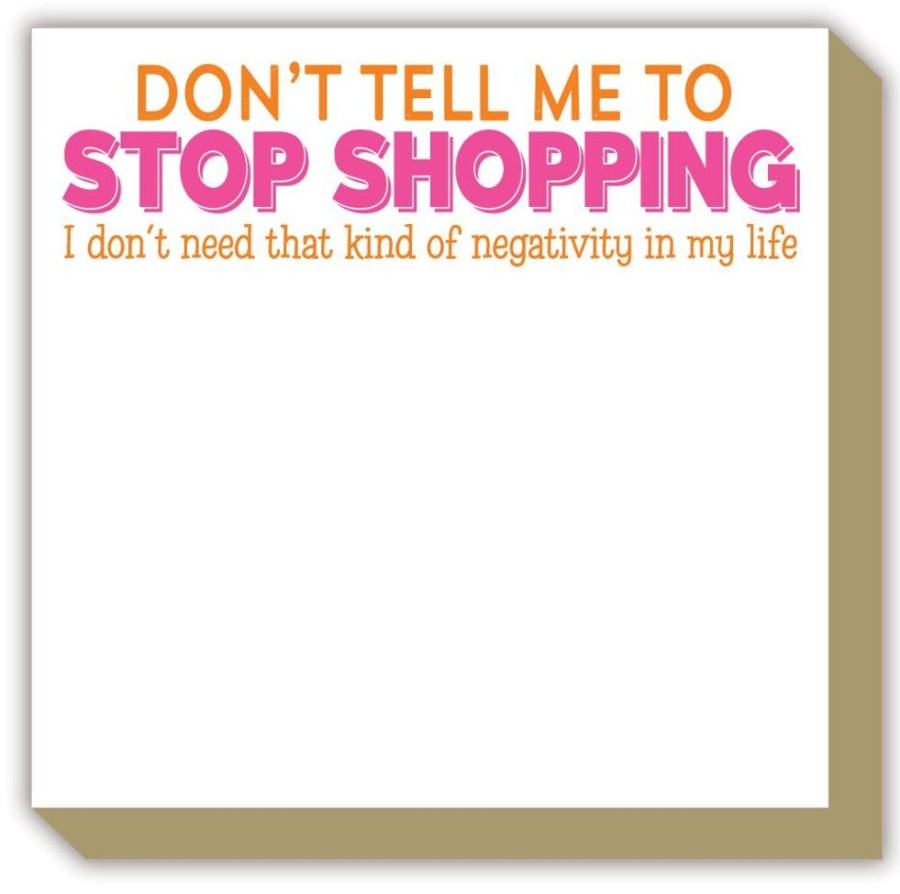 Notes & Pads Rosanne Beck | Dont Tell Me To Stop Shopping Luxe Notepad