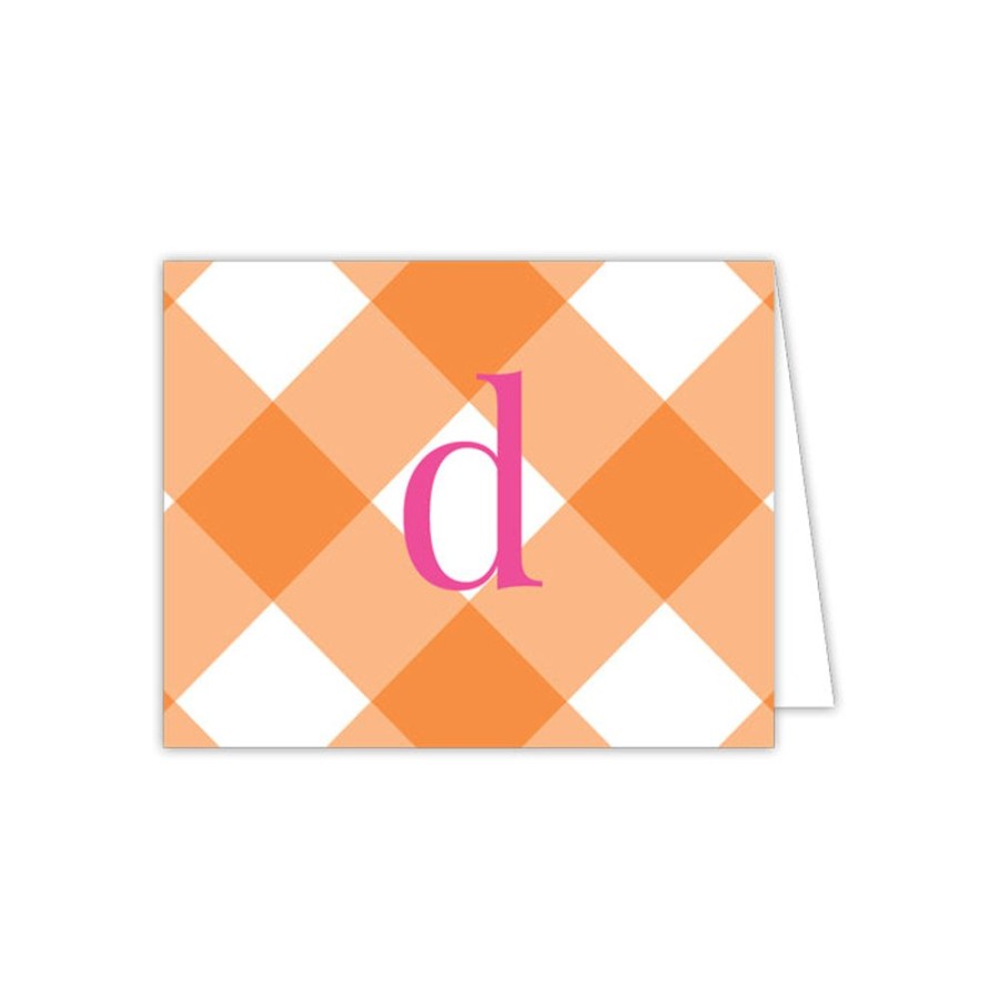 Monograms Rosanne Beck | Buffalo Check D Folded Note