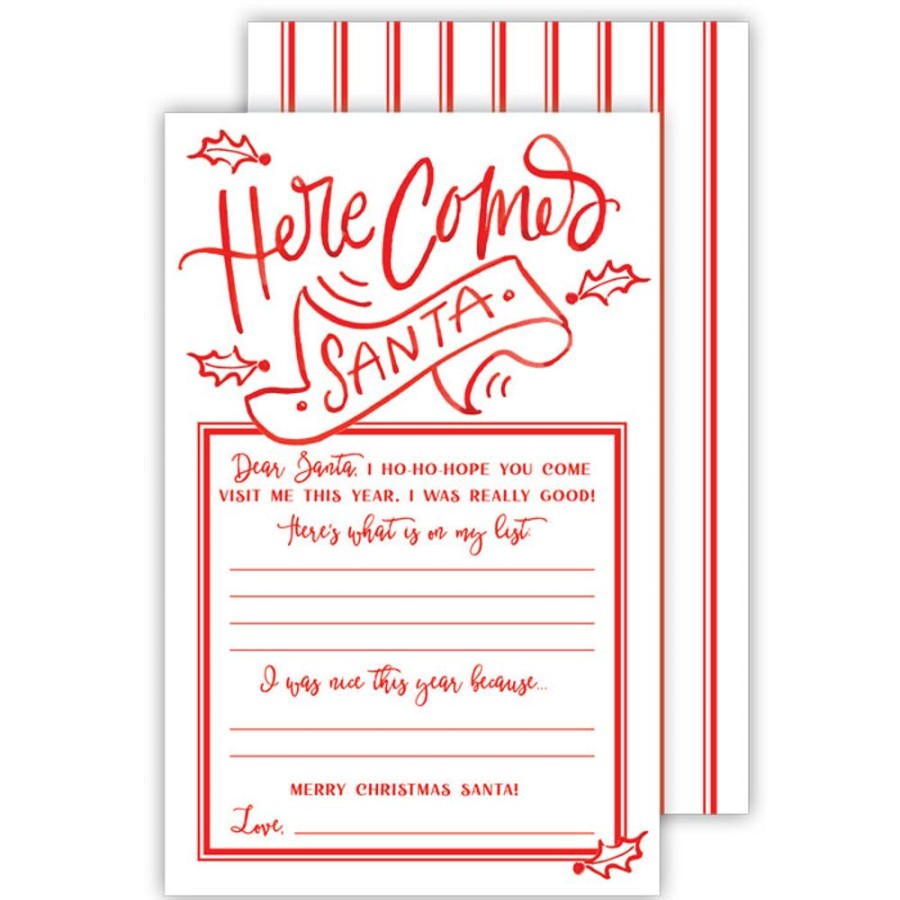 Invitations Rosanne Beck | Here Comes Santa Letter To Santa