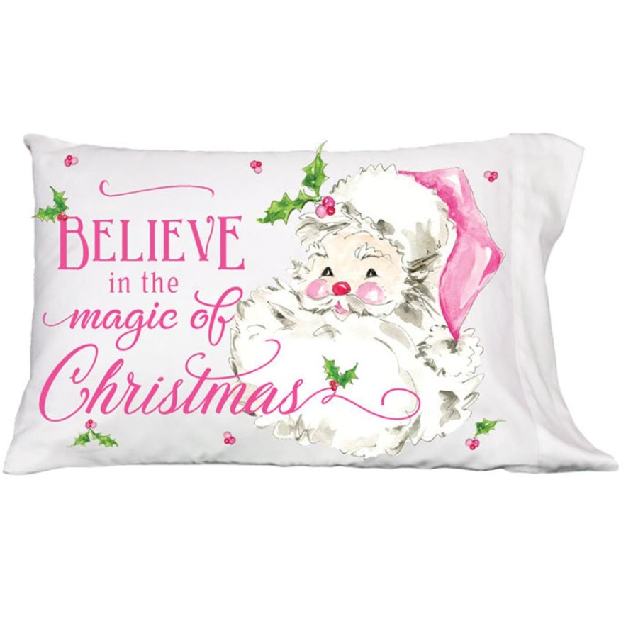 Seasonal Rosanne Beck | Believe In The Magic Of Christmas Pillowcase