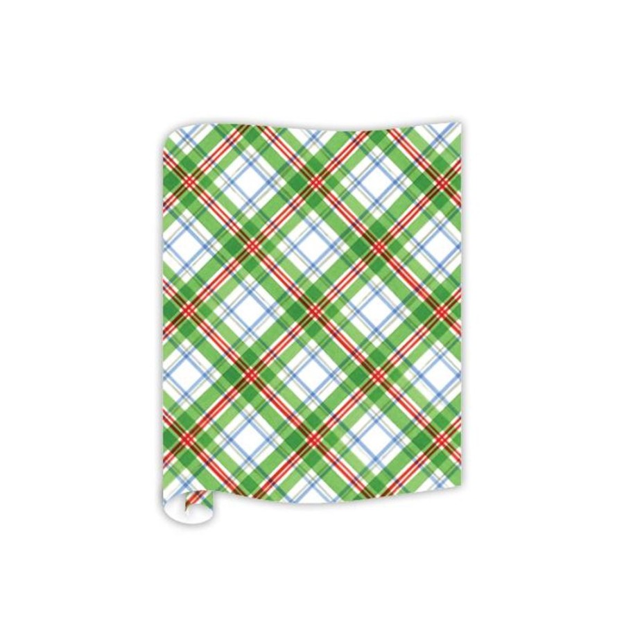 Seasonal Rosanne Beck | Red And Green Christmas Plaid Table Runner