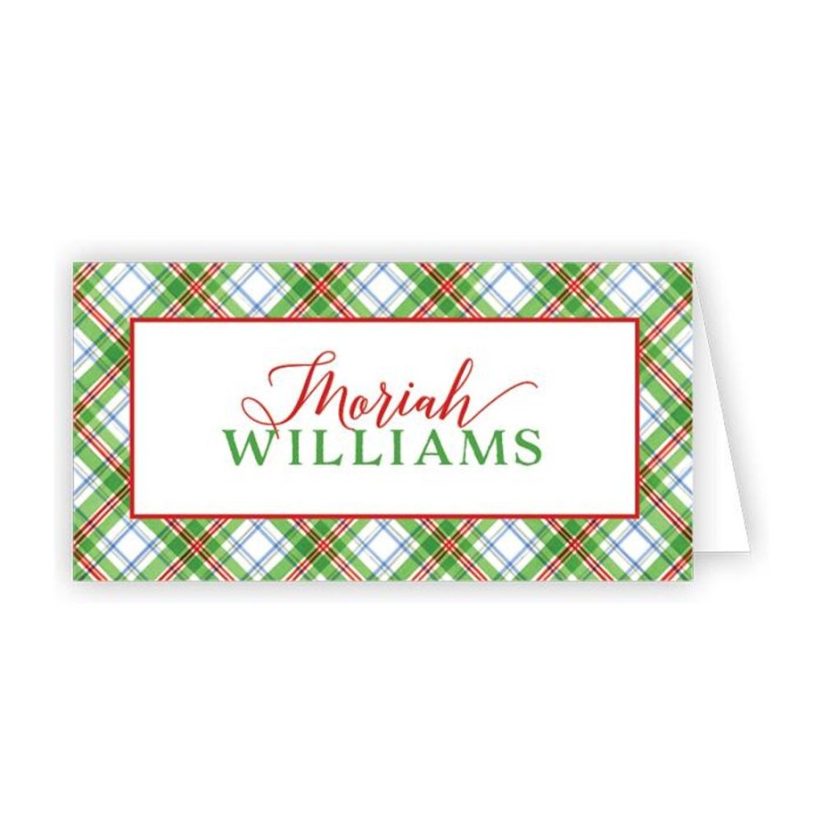 Home & Entertaining Rosanne Beck | Holiday Plaid Place Card