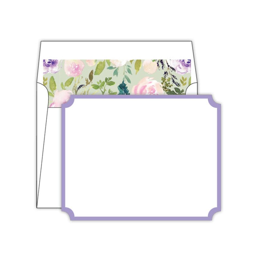 Notes & Pads Rosanne Beck | Green Floral Die-Cut Social Set