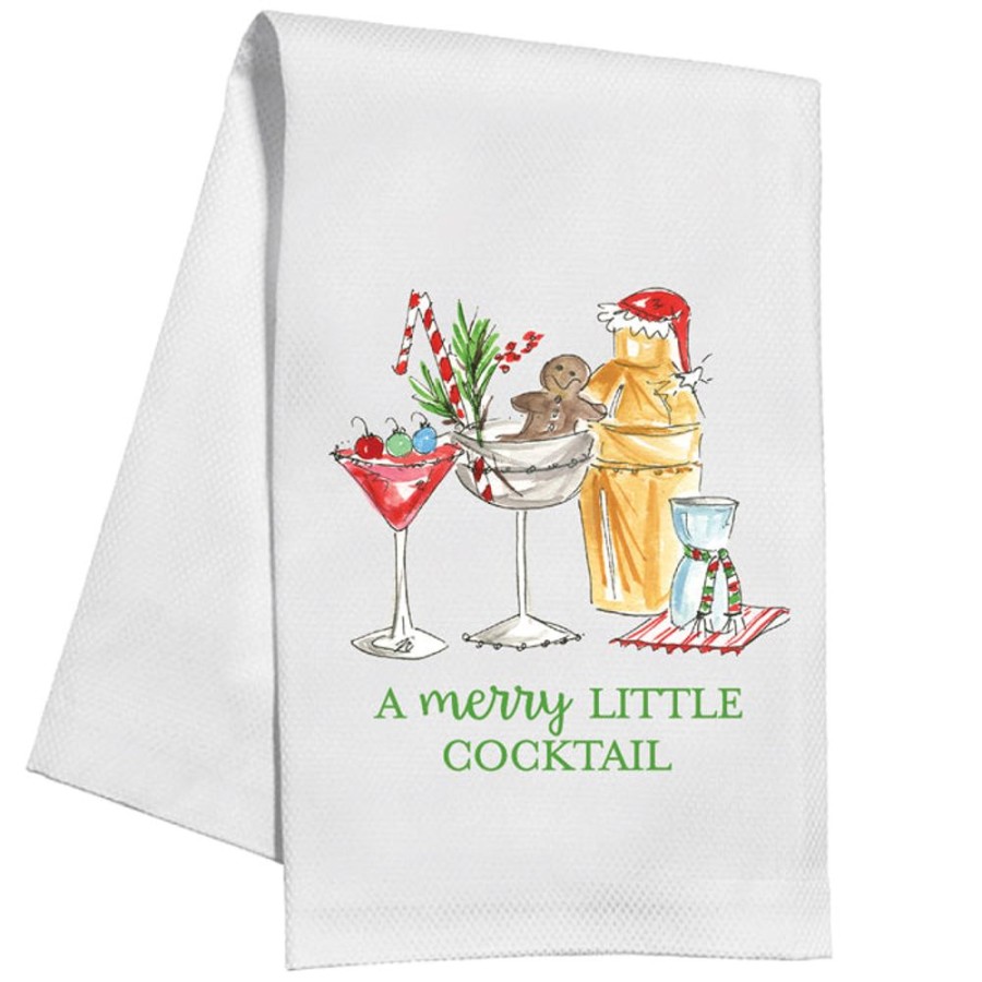 Invitations Rosanne Beck | Holiday Cocktails Kitchen Towel