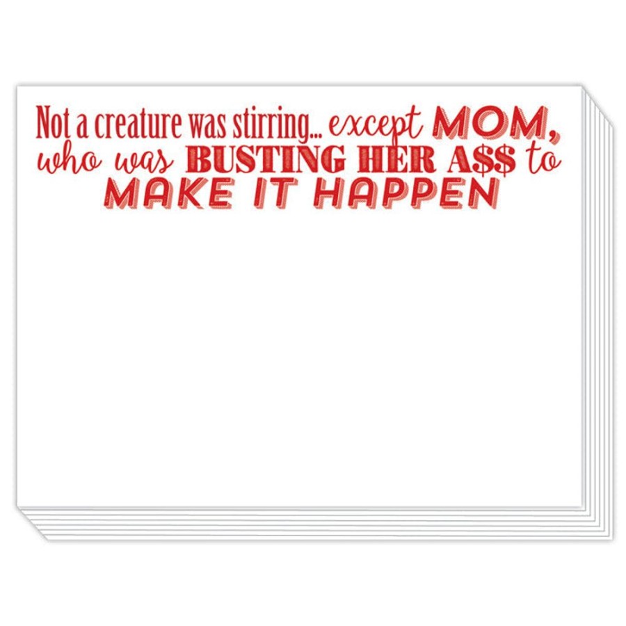 Seasonal Rosanne Beck | Not A Creature Was Stirring Red Slab Pad