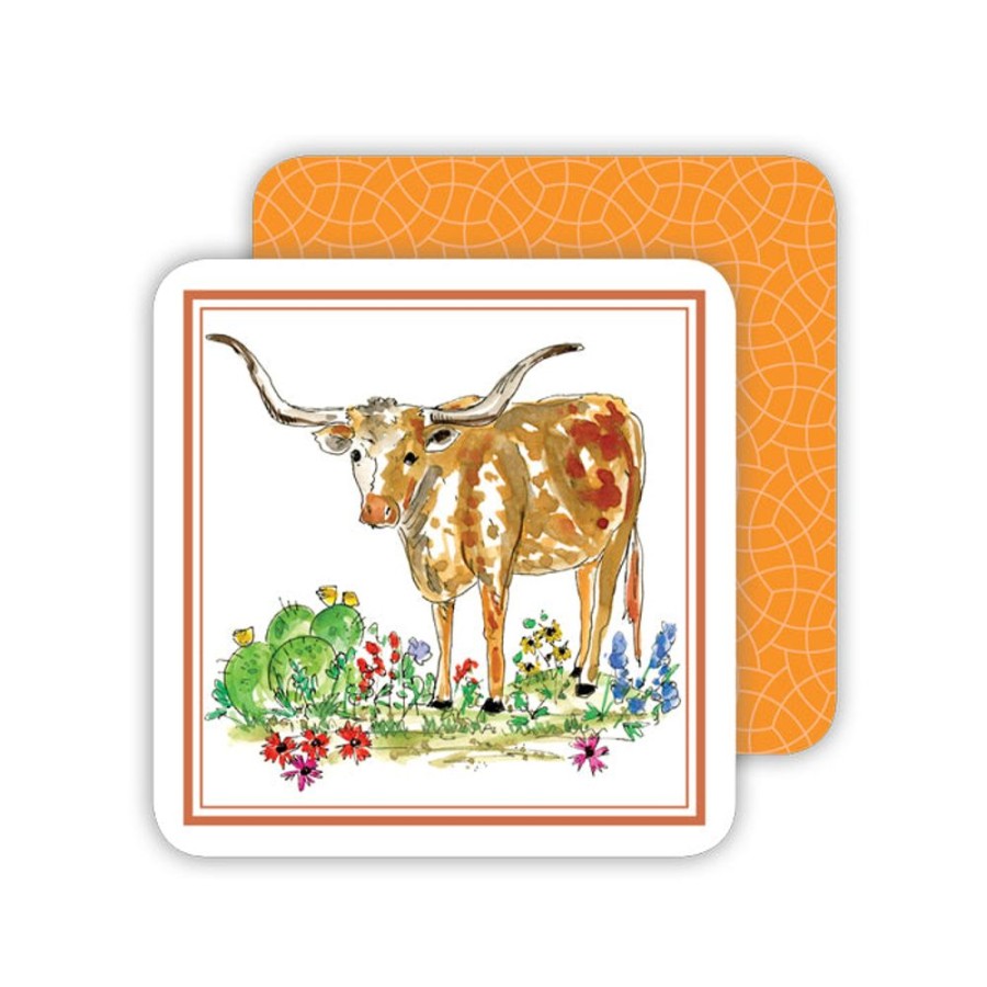 Home & Entertaining Rosanne Beck | Texas Longhorn Paper Coasters