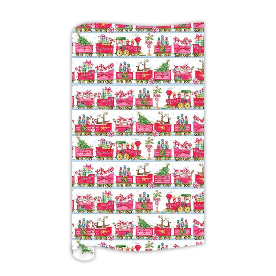 Seasonal Rosanne Beck | Santa Train Gift Wrap