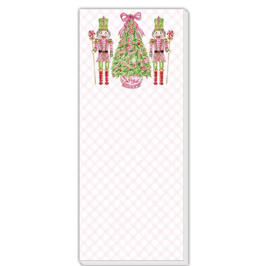 Seasonal Rosanne Beck | Pink Peppermint Nutcrackers Skinny Notepad