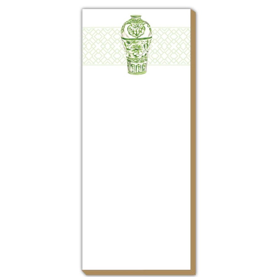 Notes & Pads Rosanne Beck | Green Urn Luxe Skinny List Pad