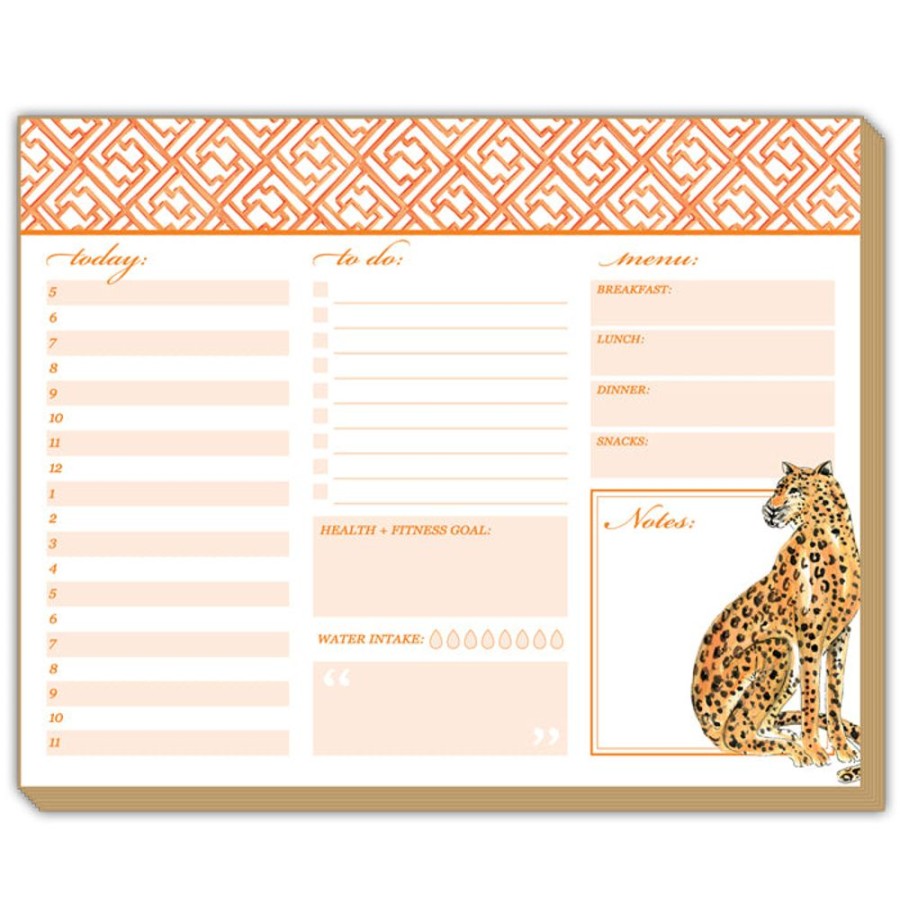 Notes & Pads Rosanne Beck | Cheetah Weekly Planner Luxe Planner