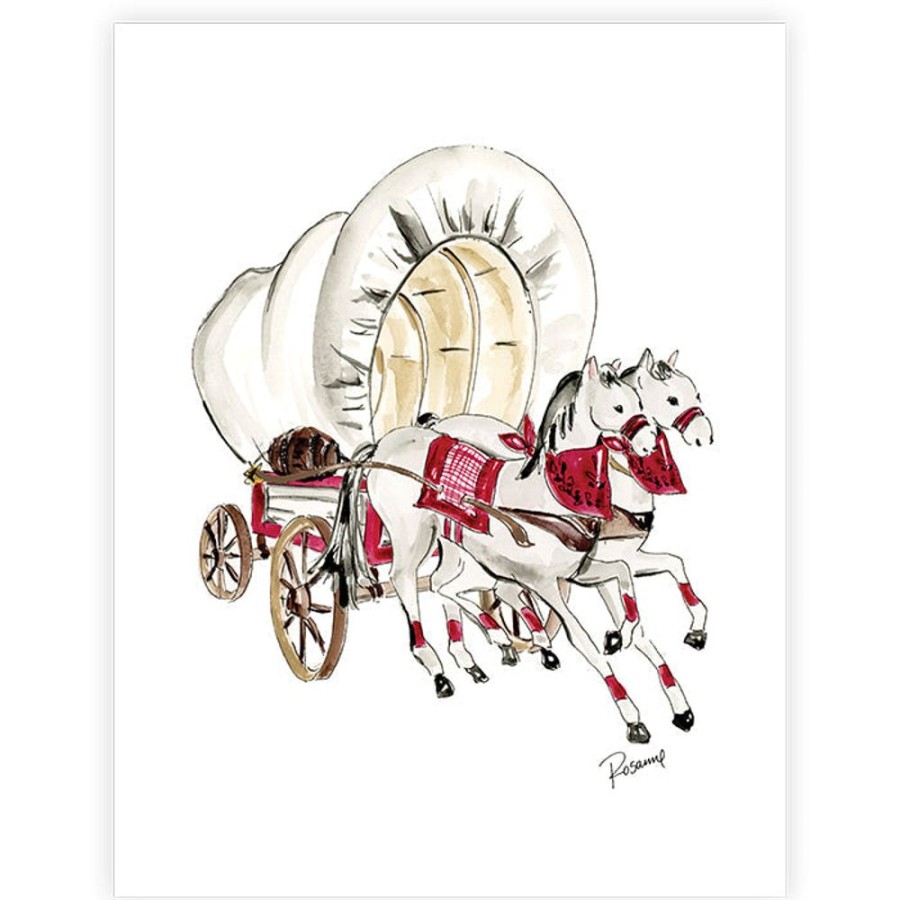 Seasonal Rosanne Beck | Horse & Wagon Art Print