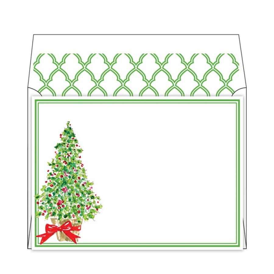 Notes & Pads Rosanne Beck | Christmas Tree Flat Note Stationery