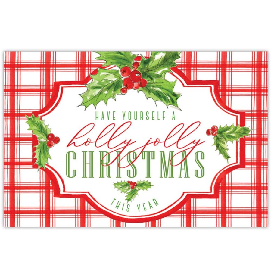 Seasonal Rosanne Beck | Have Yourself A Holly Jolly Christmas Placemat