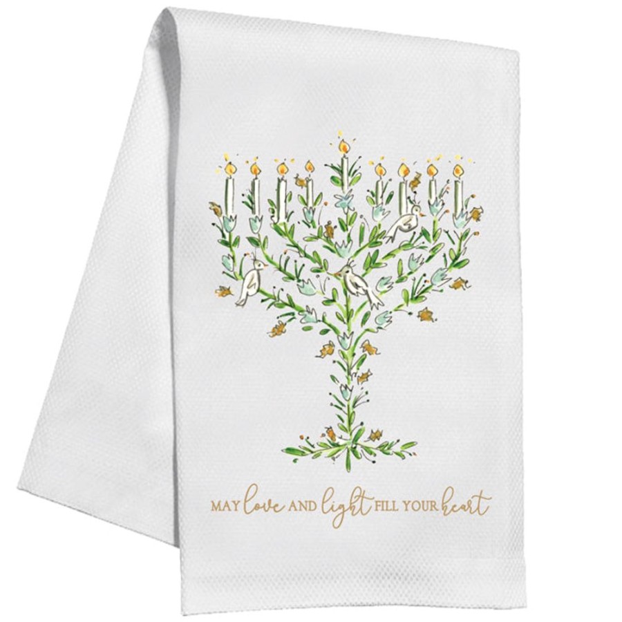 Invitations Rosanne Beck | May Love And Light Fill Your Heart Kitchen Towel