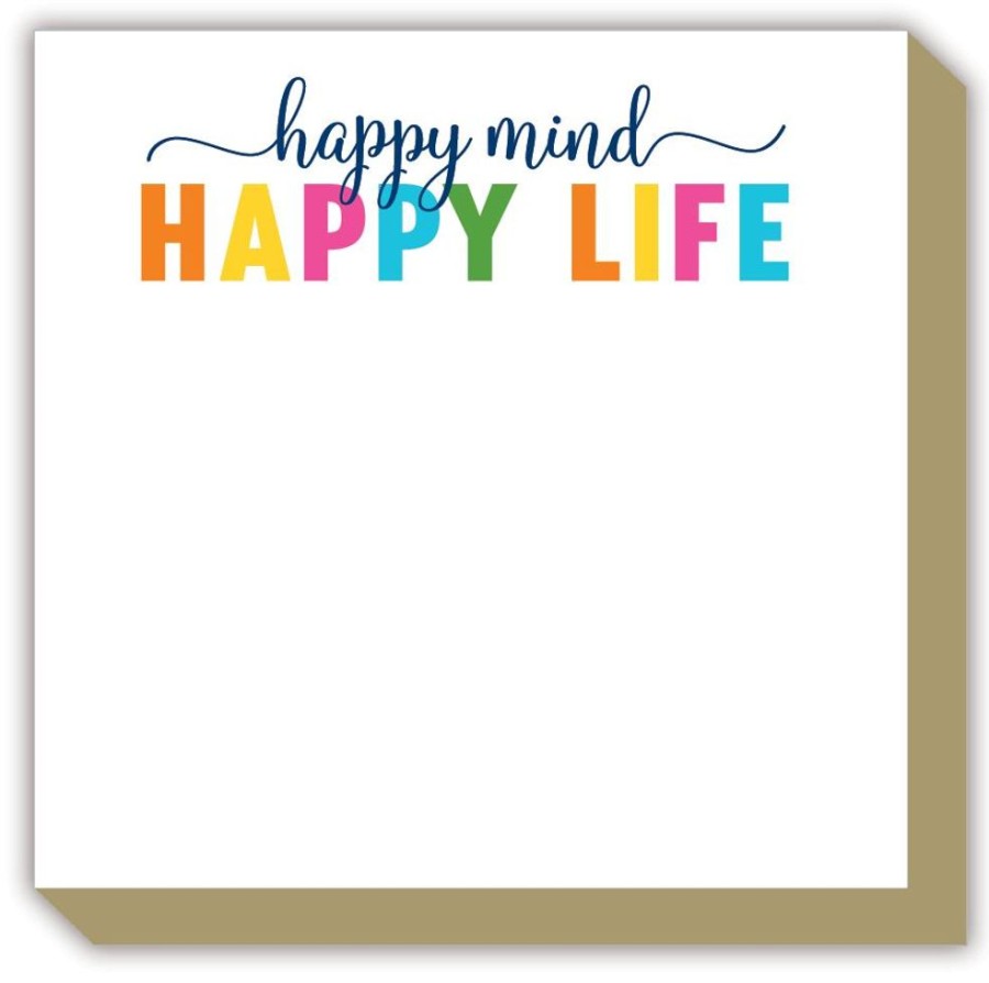 Notes & Pads Rosanne Beck | Happy Mind Happy Life Luxe Notepad