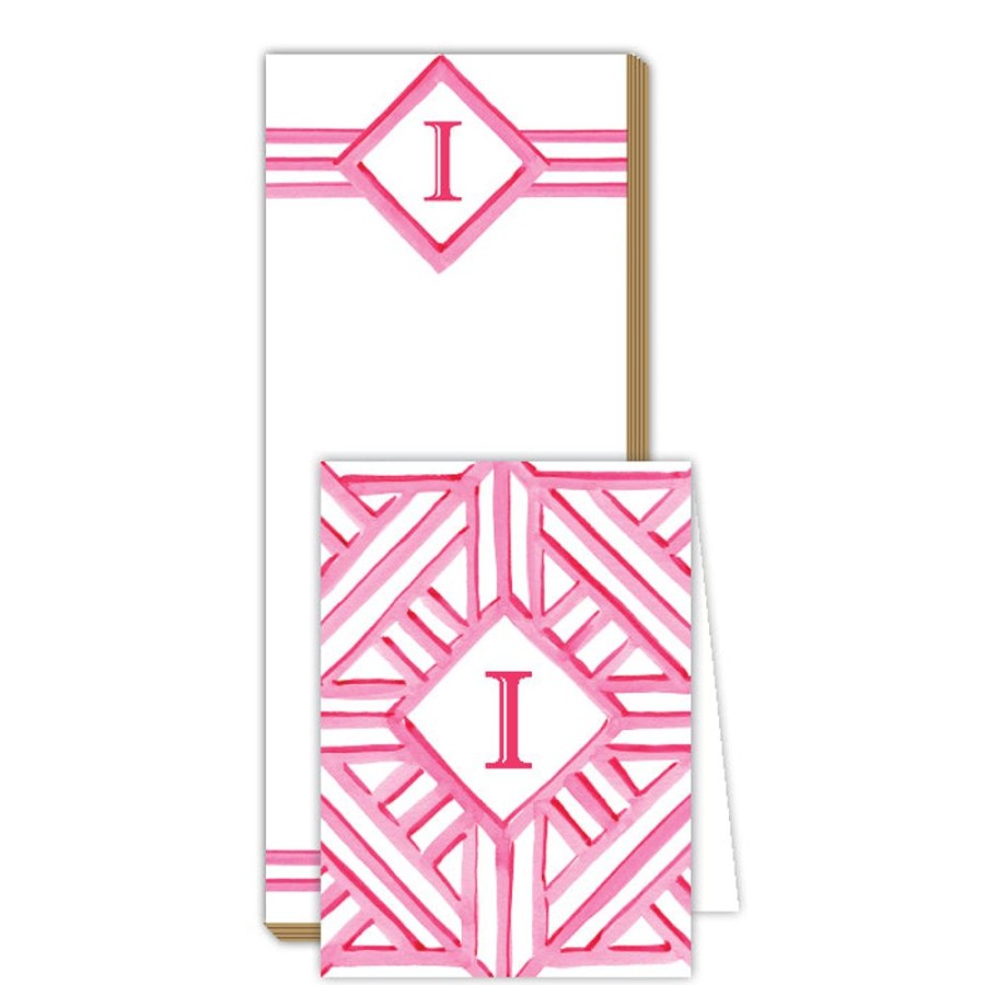 Monograms Rosanne Beck | Lattice Monogram I Notepad Note Set