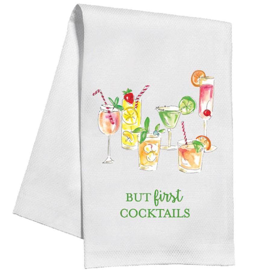 Home & Entertaining Rosanne Beck | But First Cocktails Kitchen Towel