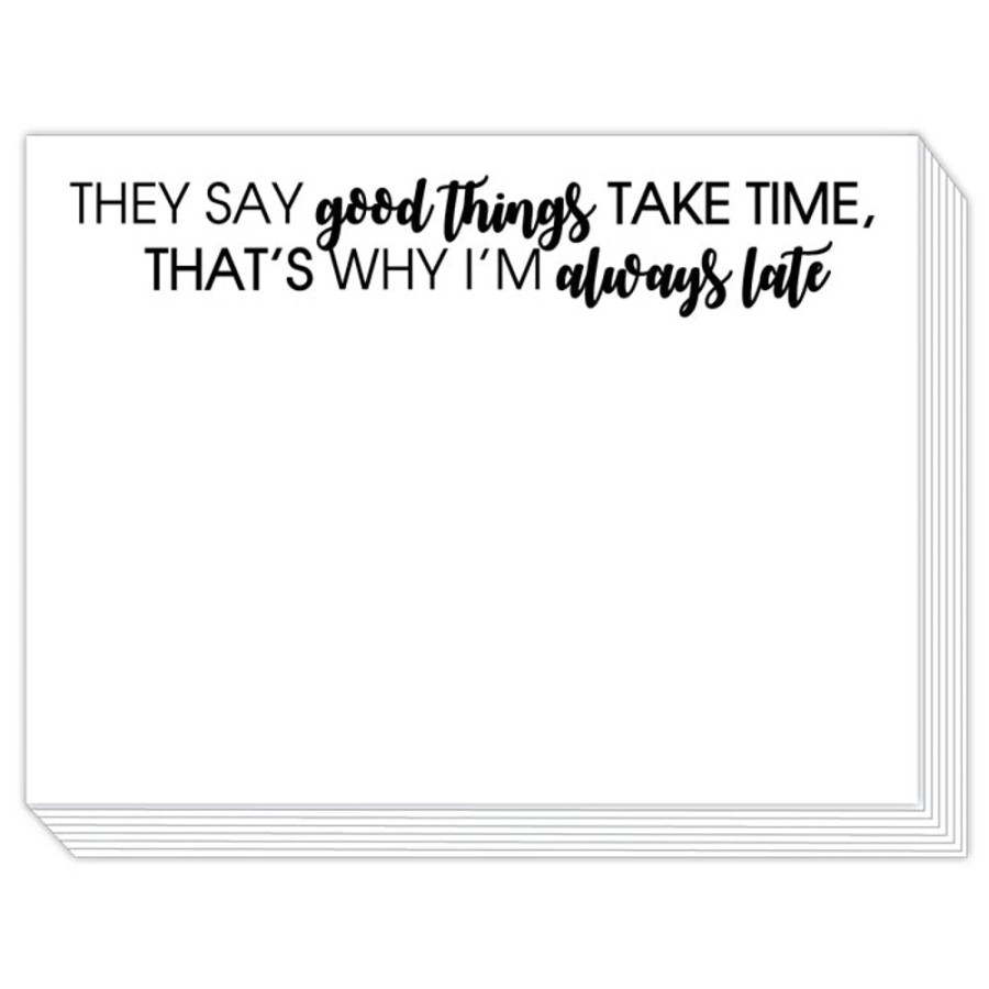 Notes & Pads Rosanne Beck | They Say Good Things Take Time Slab Pad