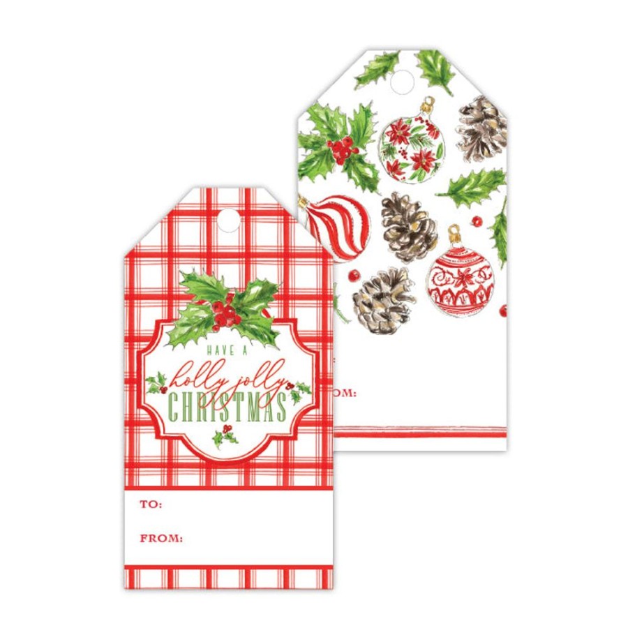 Seasonal Rosanne Beck | Have A Holly Jolly Christmas Gift Tags