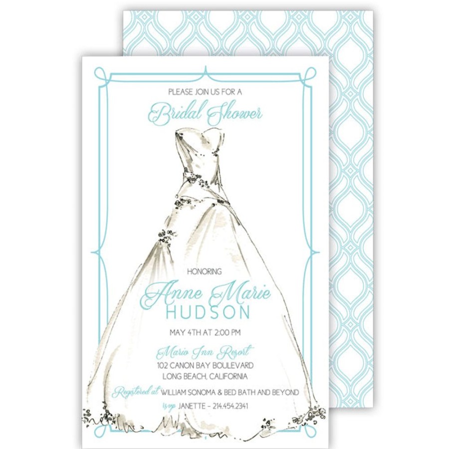 Invitations Rosanne Beck | Bridal Dress Large Flat Invitation