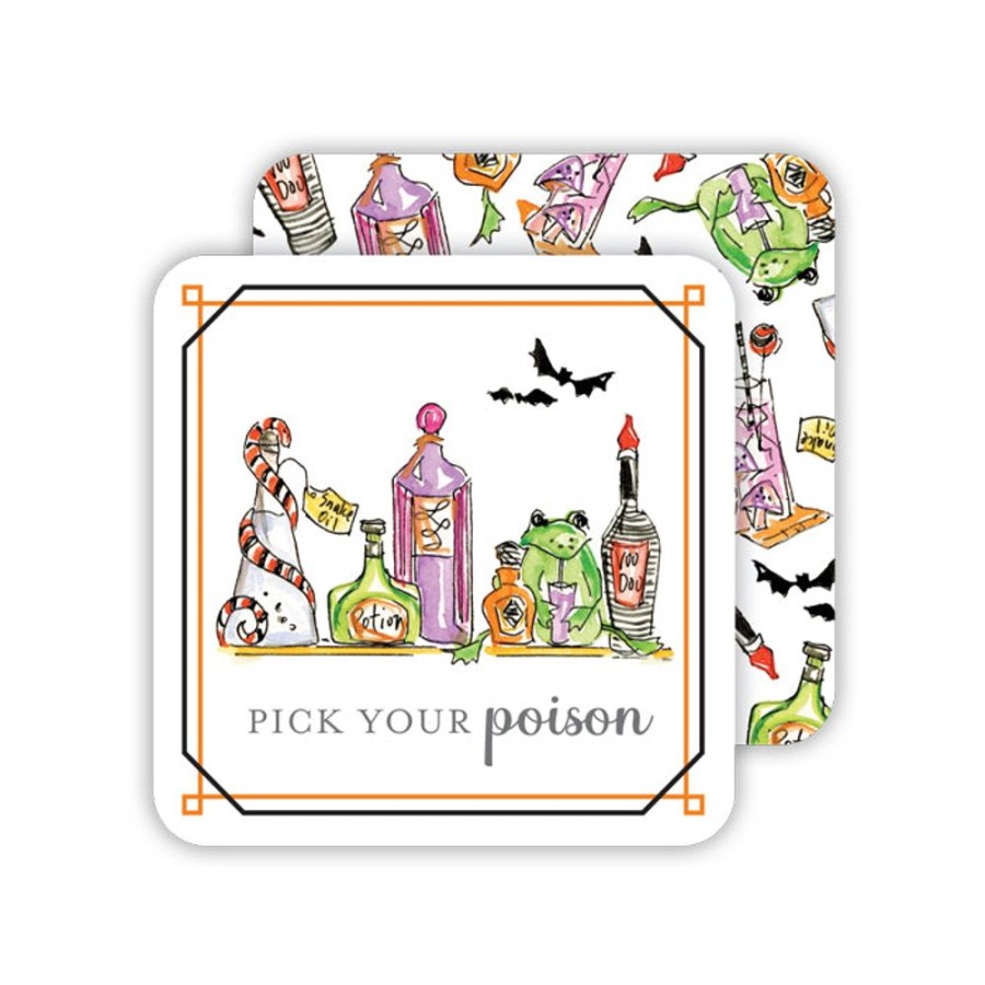 Home & Entertaining Rosanne Beck | Pick Your Poison Potion Bottles Paper Coasters