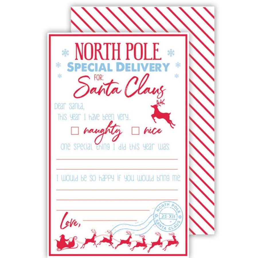 Seasonal Rosanne Beck | North Pole Special Delivery Letter To Santa